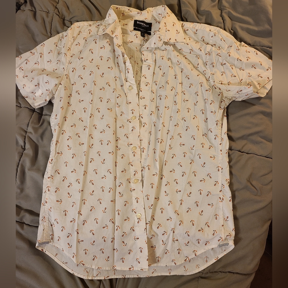 Bonobos Stretch Slim Fit Button Up Shirt Men's Medium
